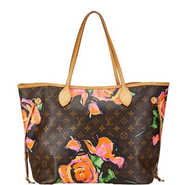 Louis Vuitton Neverfull MM Brown Canvas Shoulder Bag