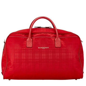 Burberry Logo Red Synthetic Handbag 