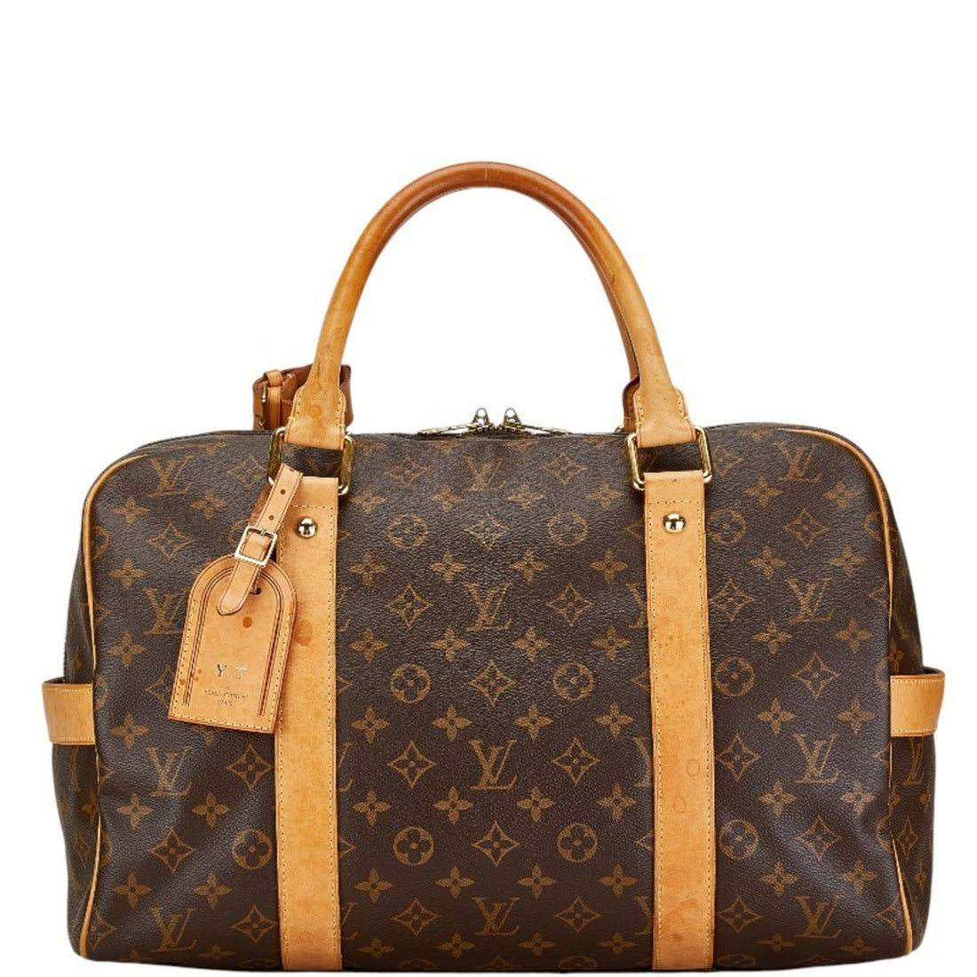 Louis Vuitton Carryall Brown Canvas Travel Bag