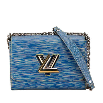 Louis Vuitton Twist Blue Leather Shoulder Bag