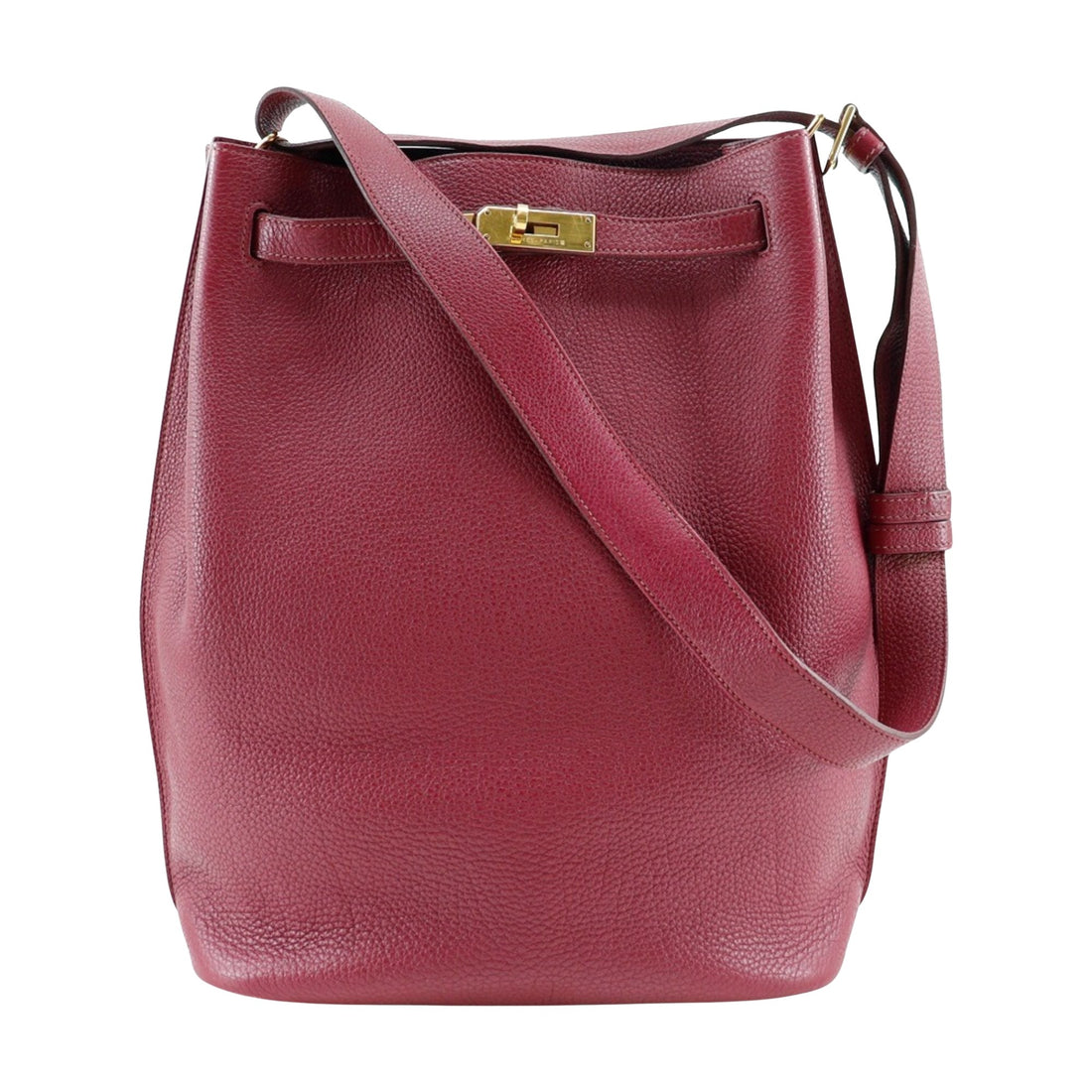 Hermès Kelly Red Leather Shoulder Bag