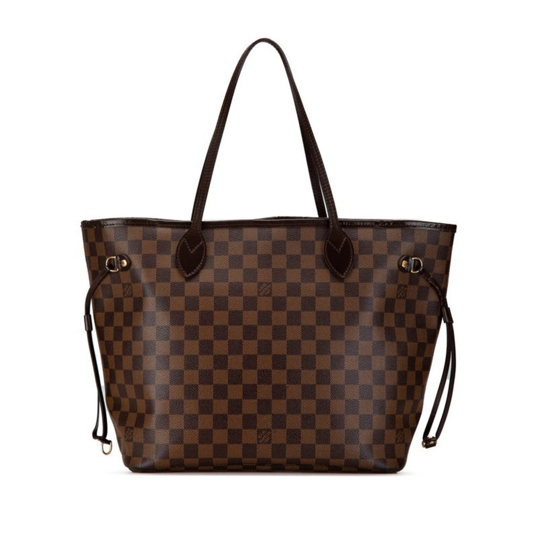 Louis Vuitton Neverfull MM Brown Leather Tote Bag