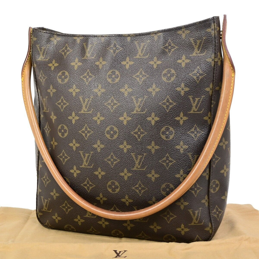 Louis Vuitton Looping GM Brown Canvas Handbag 