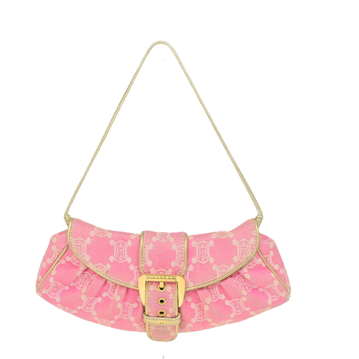 Céline Macadam Pink Canvas Handbag 