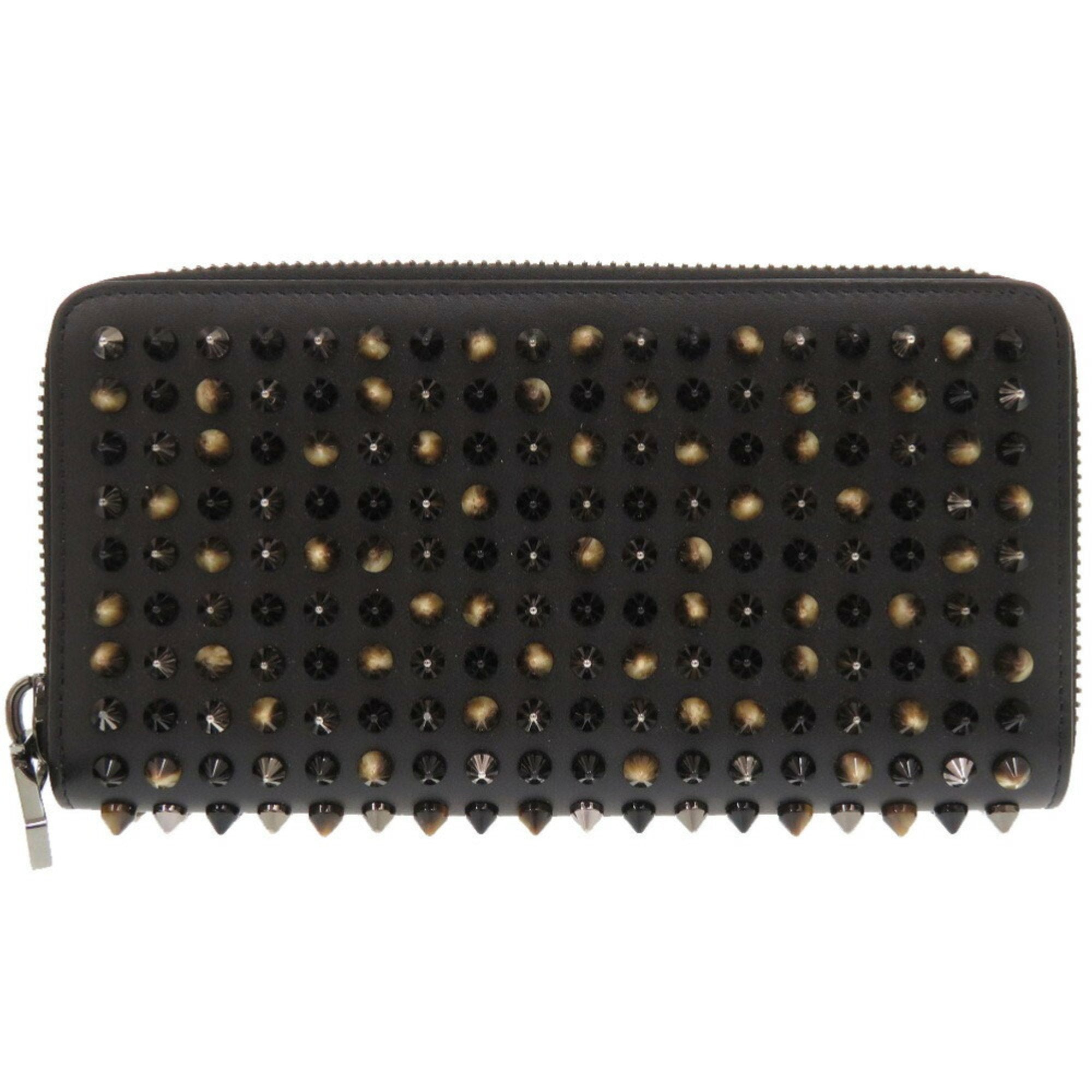 Christian Louboutin Panettone Black Leather Wallet 