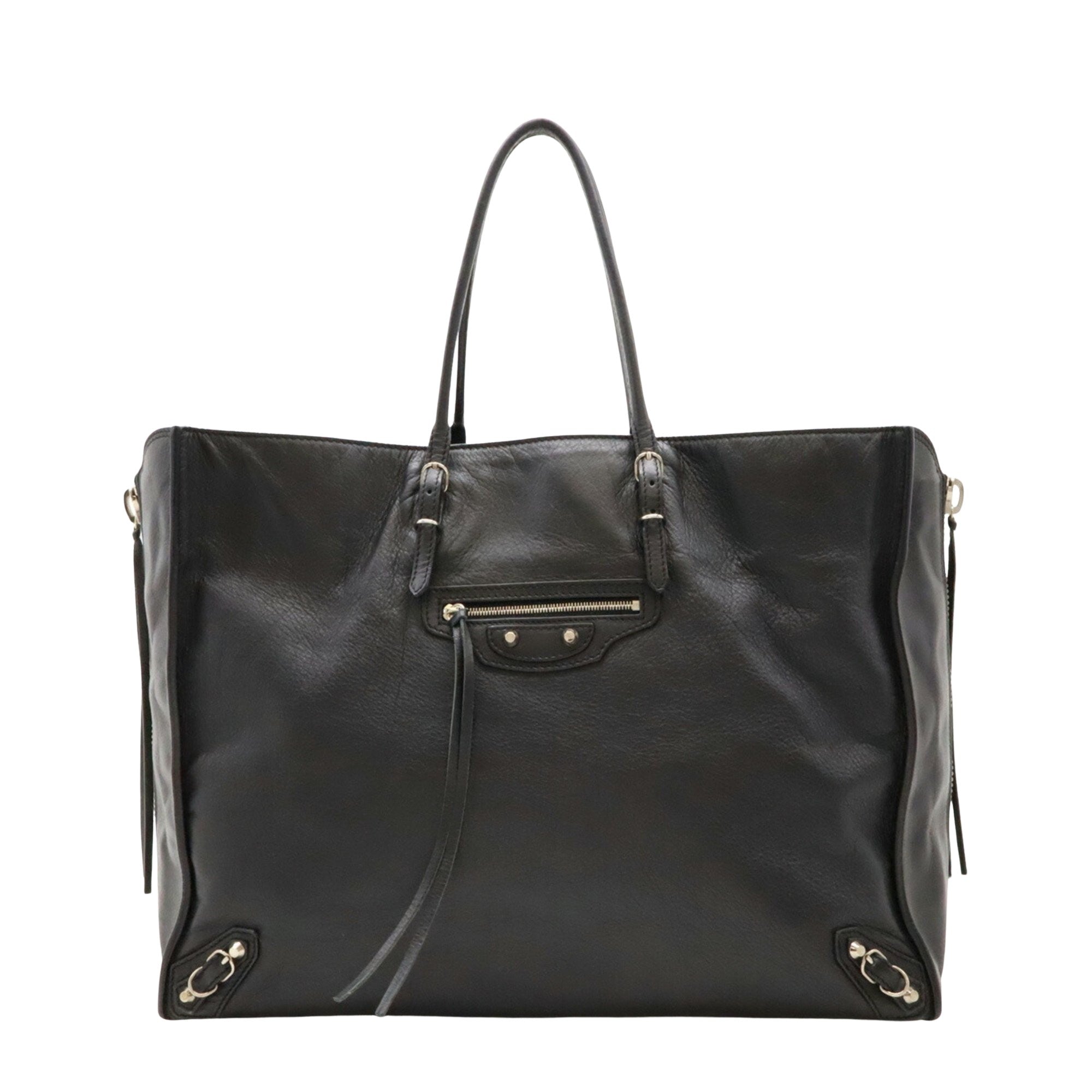 Balenciaga City Black Leather Shoulder Bag