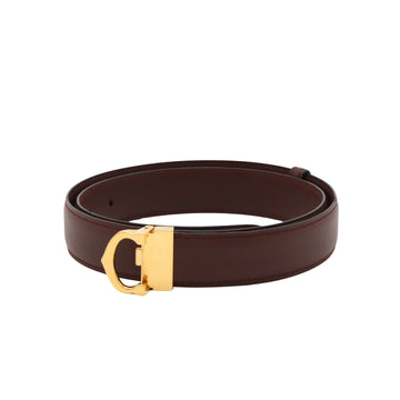 Cartier Must line Burgundy Leather Belt 