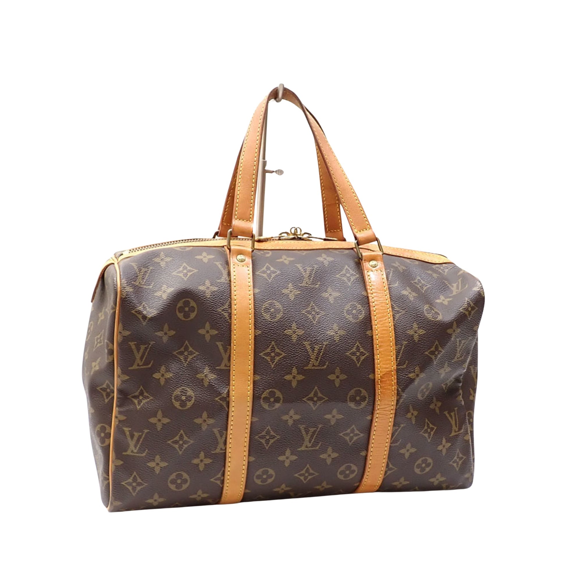 Louis Vuitton Sac Souple Brown Canvas Handbag 