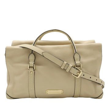 Burberry Beige Leather Tote Bag