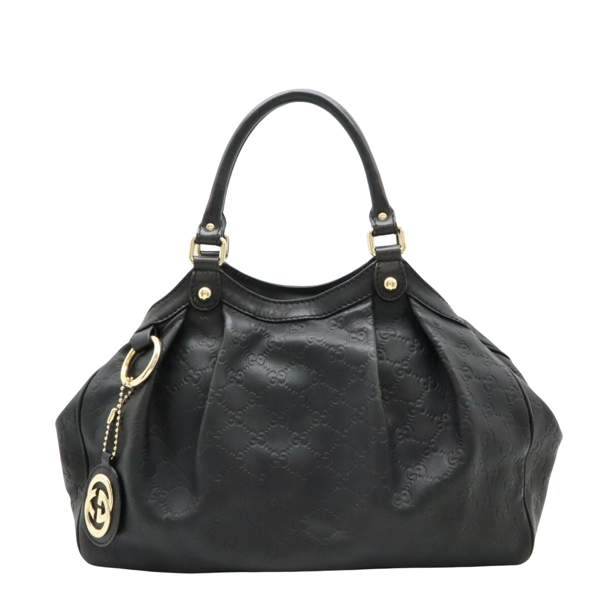 Gucci Sukey Black Leather Handbag 