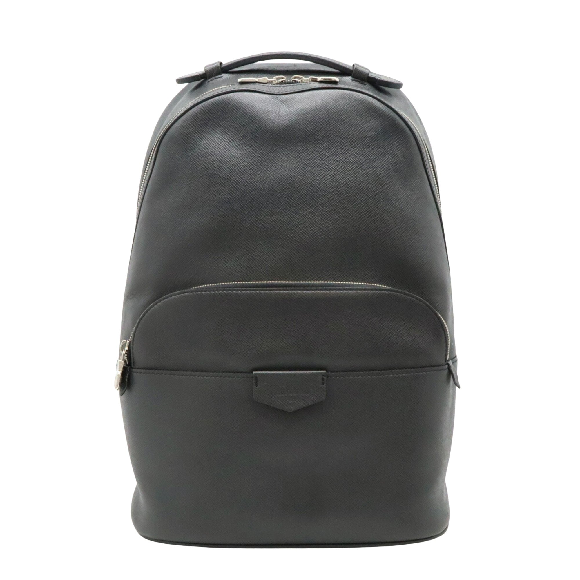 Louis Vuitton Anton Black Leather Backpack Bag