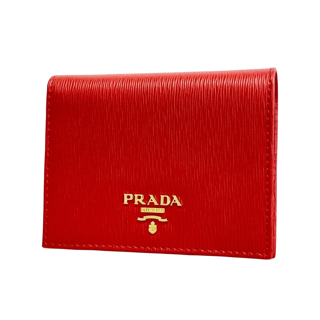 Prada Saffiano Red Leather Wallet 