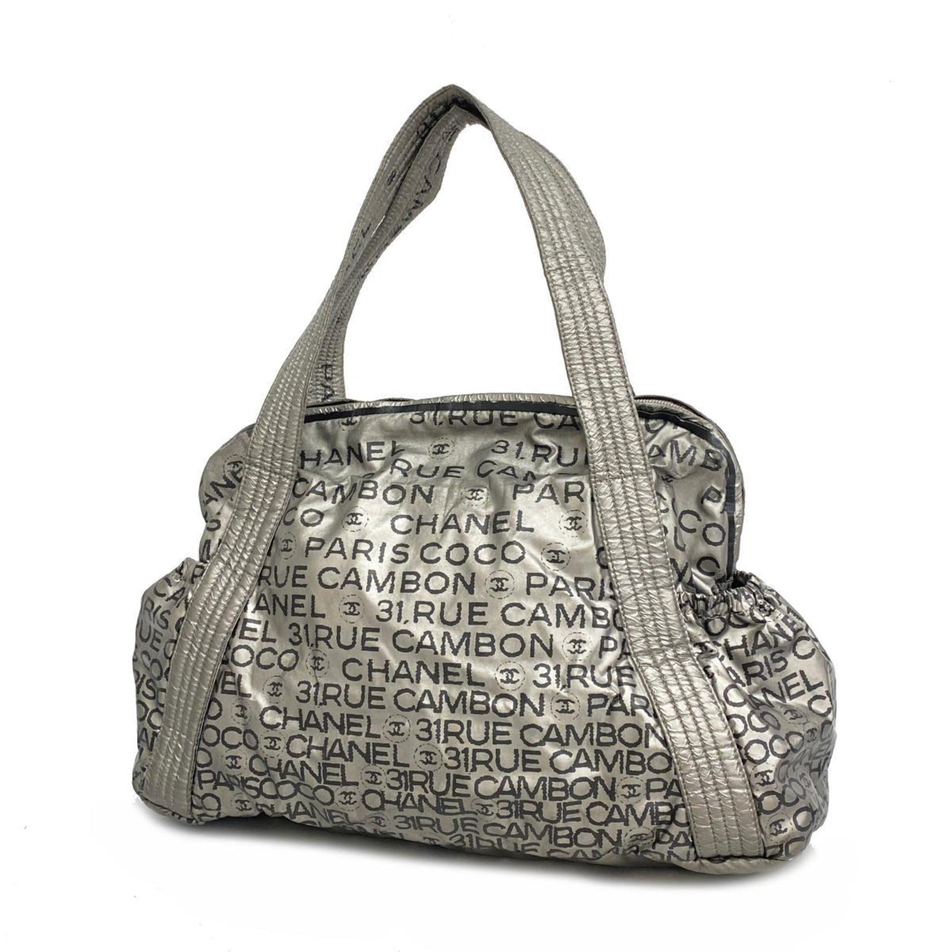 Chanel Grey Synthetic Handbag 