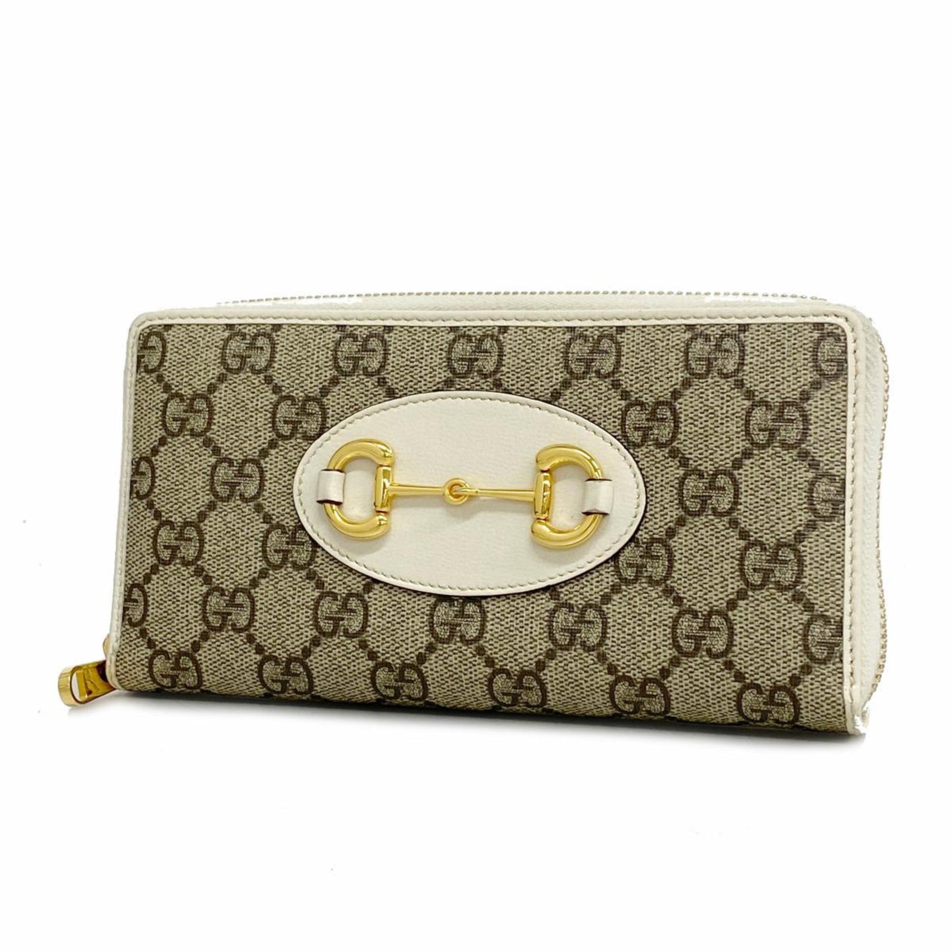 Gucci Guccissima Beige Leather Wallet 