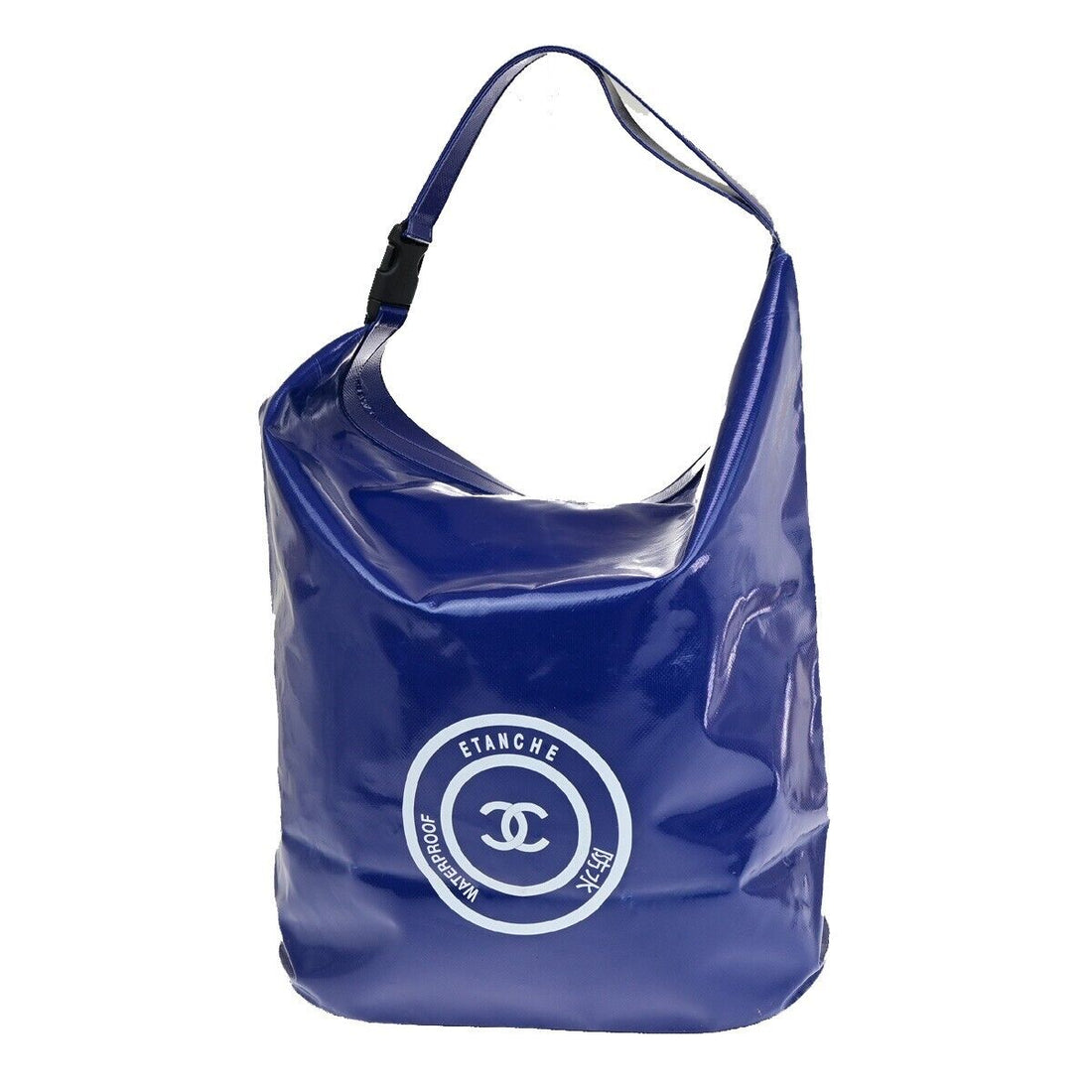 Chanel Blue Vinyl Shoulder Bag