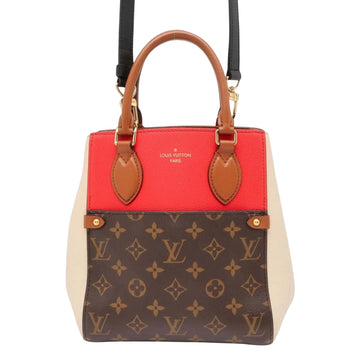 Louis Vuitton Fold PM Brown Leather Tote Bag