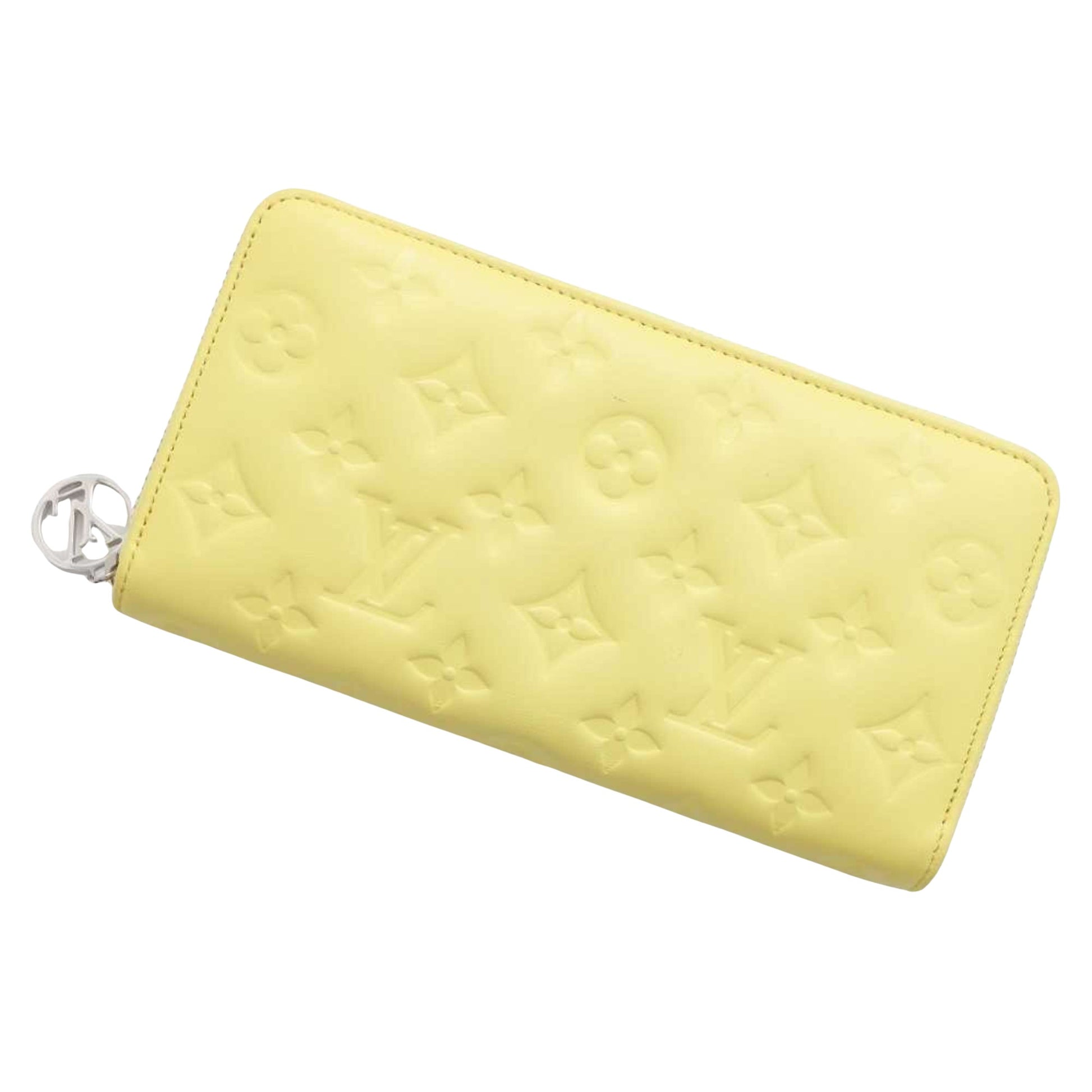 Louis Vuitton Zippy wallet Yellow Leather Wallet 