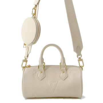 Louis Vuitton Papillon Beige Leather Handbag 