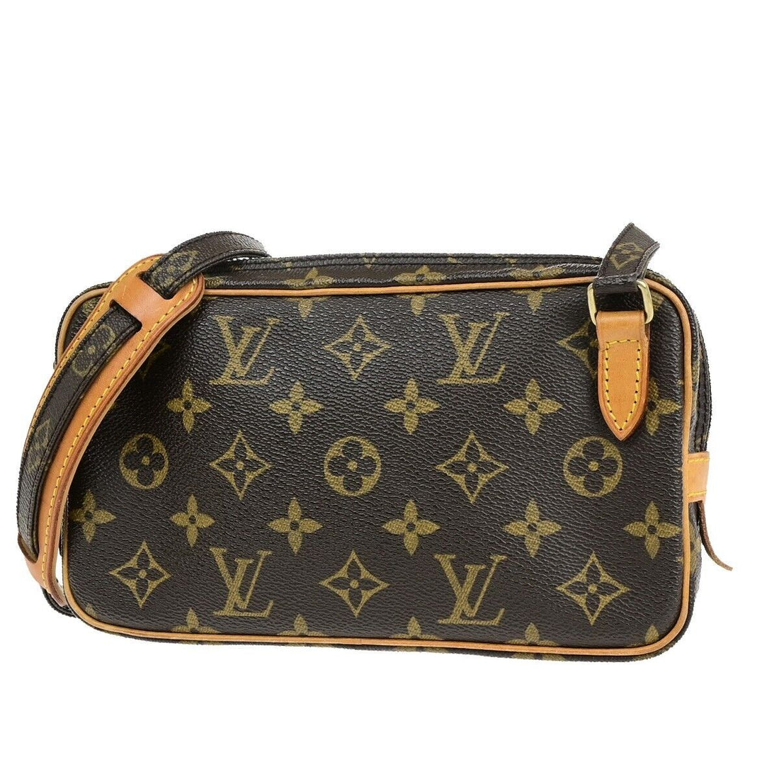 Louis Vuitton Marly Brown Canvas Handbag 