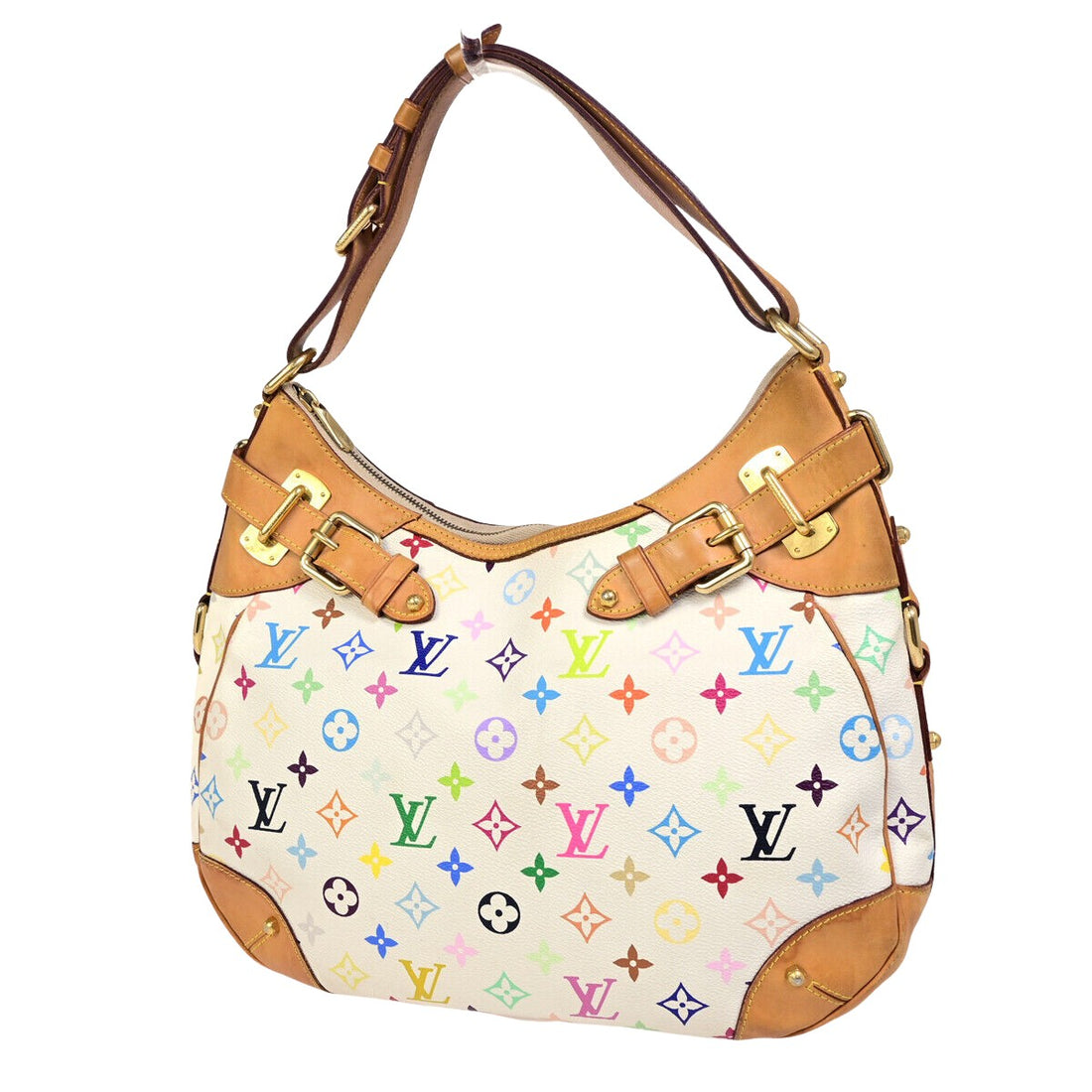 Louis Vuitton Greta White Canvas Shoulder Bag