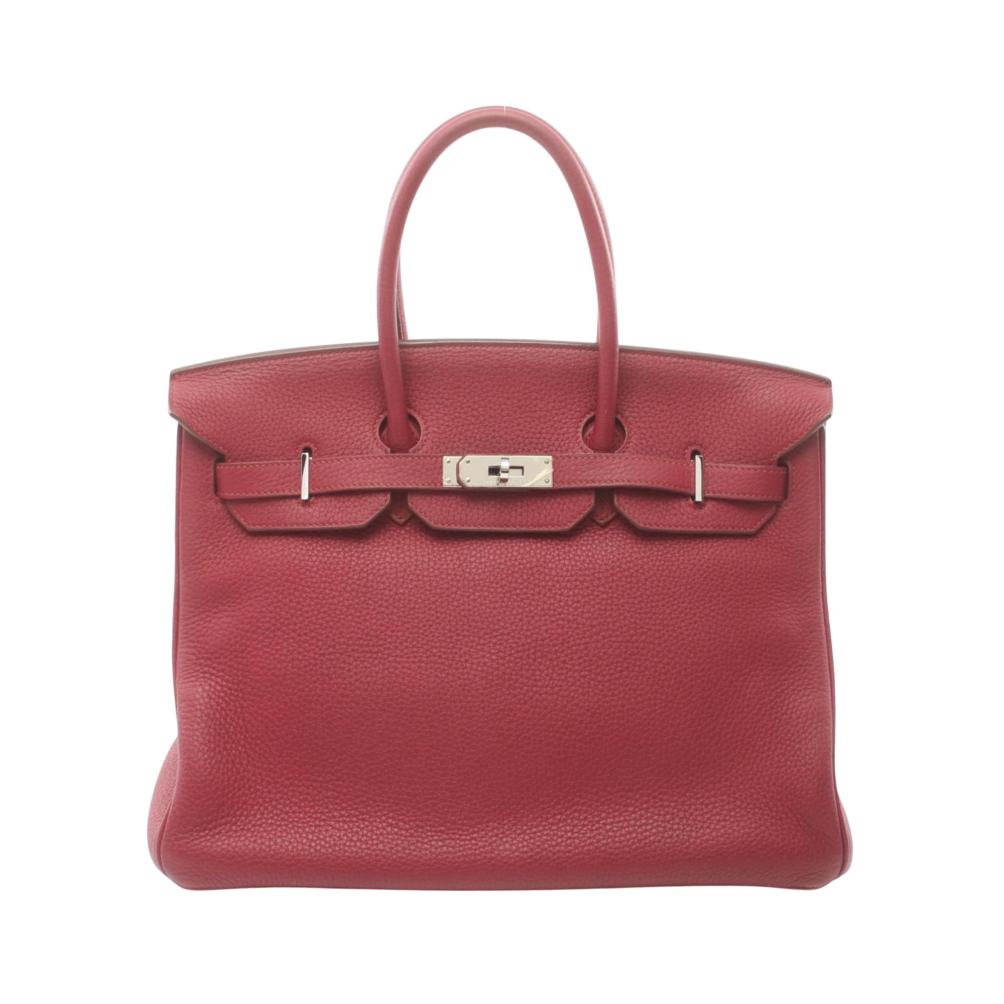 Hermès Birkin 35 Burgundy Leather Handbag 