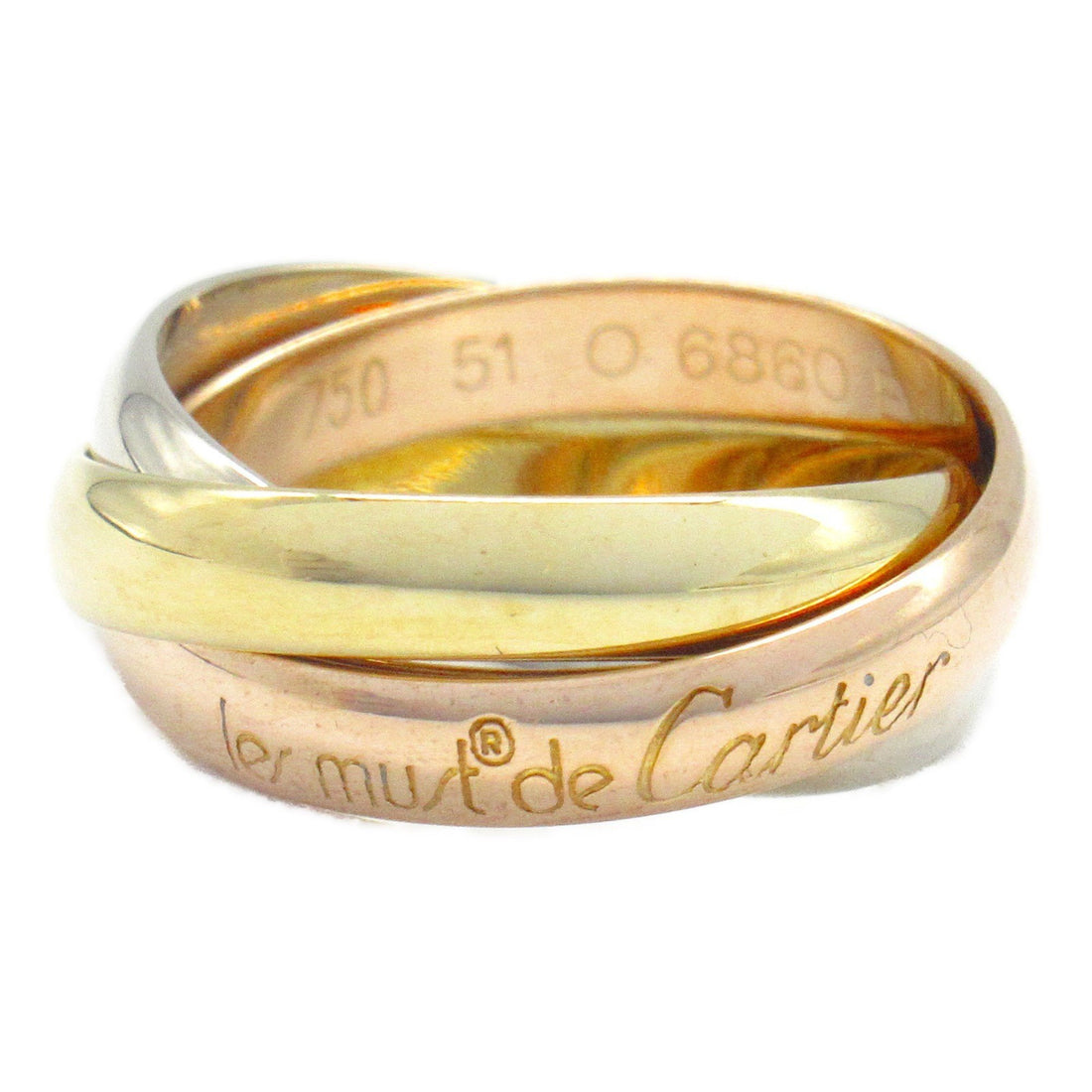 Cartier Trinity Gold White Gold Ring 