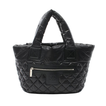 Chanel Coco Cocoon Black Leather Tote Bag