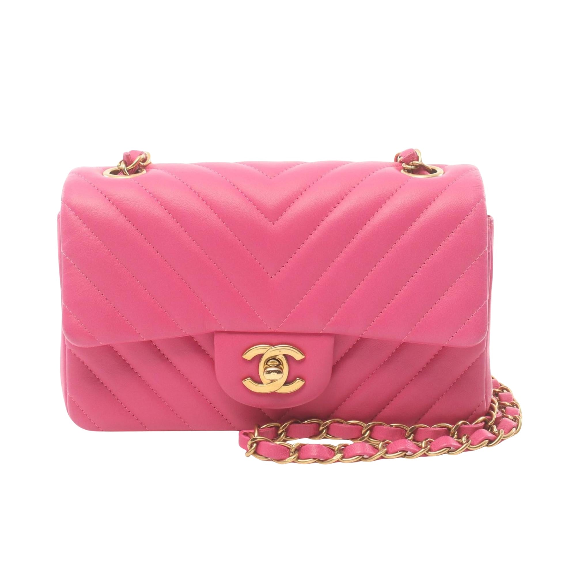 Chanel Timeless Pink Leather Shoulder Bag