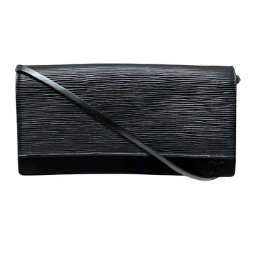 Louis Vuitton Honfleur Black Leather Clutch Bag