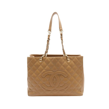 Chanel Grand Shopping Brown Leather Tote Bag