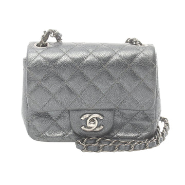 Chanel Timeless Grey Leather Shoulder Bag