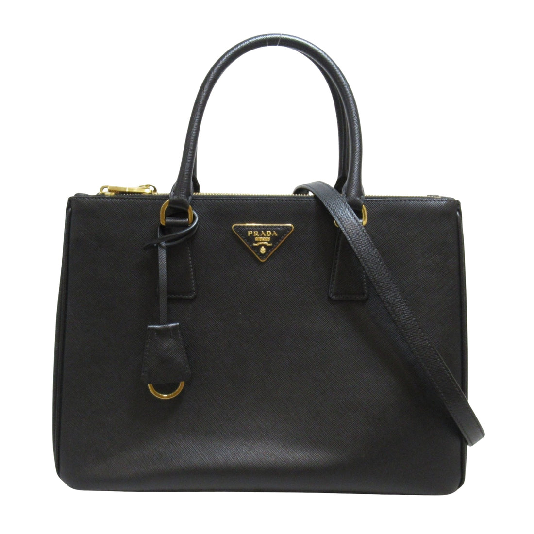 Prada Galleria Black Leather Tote Bag