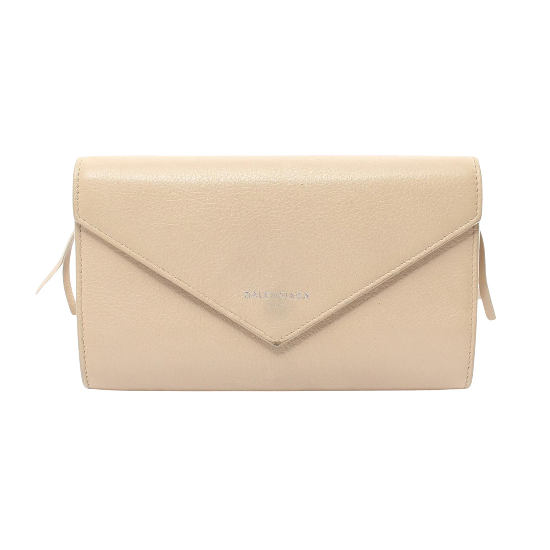 Balenciaga Papier Beige Leather Wallet 