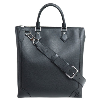 Louis Vuitton VERTICAL TOTE Black Leather Shoulder Bag