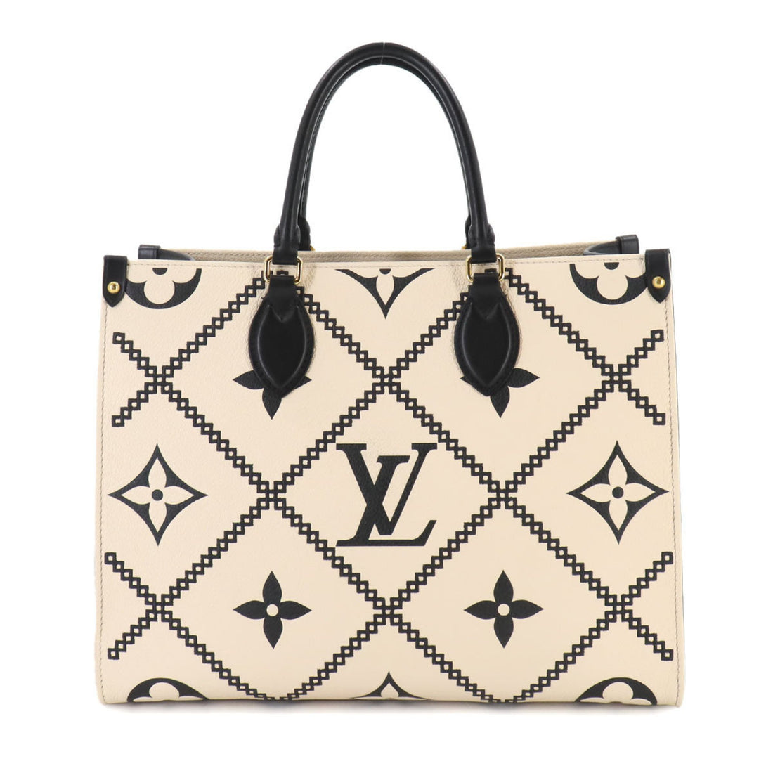 Louis Vuitton Onthego Ecru Leather Shoulder Bag