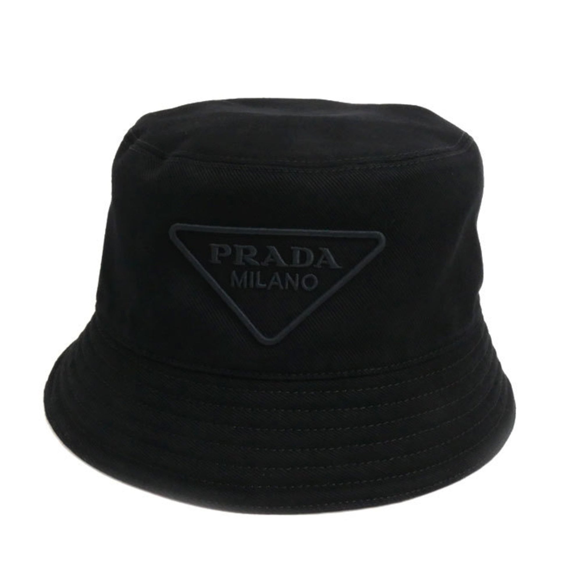 Prada -- Black Cotton Hat 