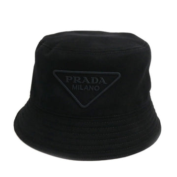 Prada -- Black Cotton Hat 