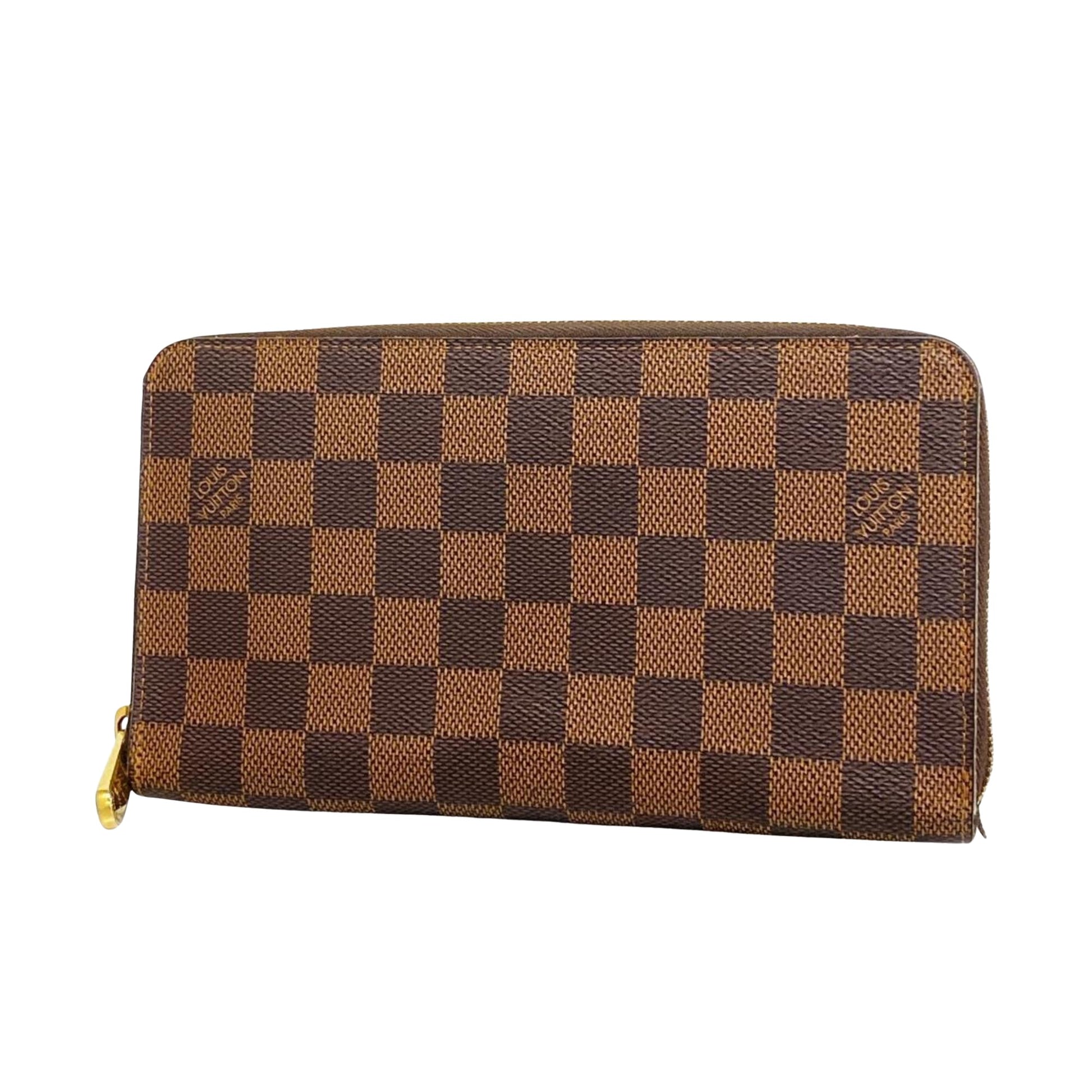 Louis Vuitton Zippy organizer Brown Canvas Wallet 