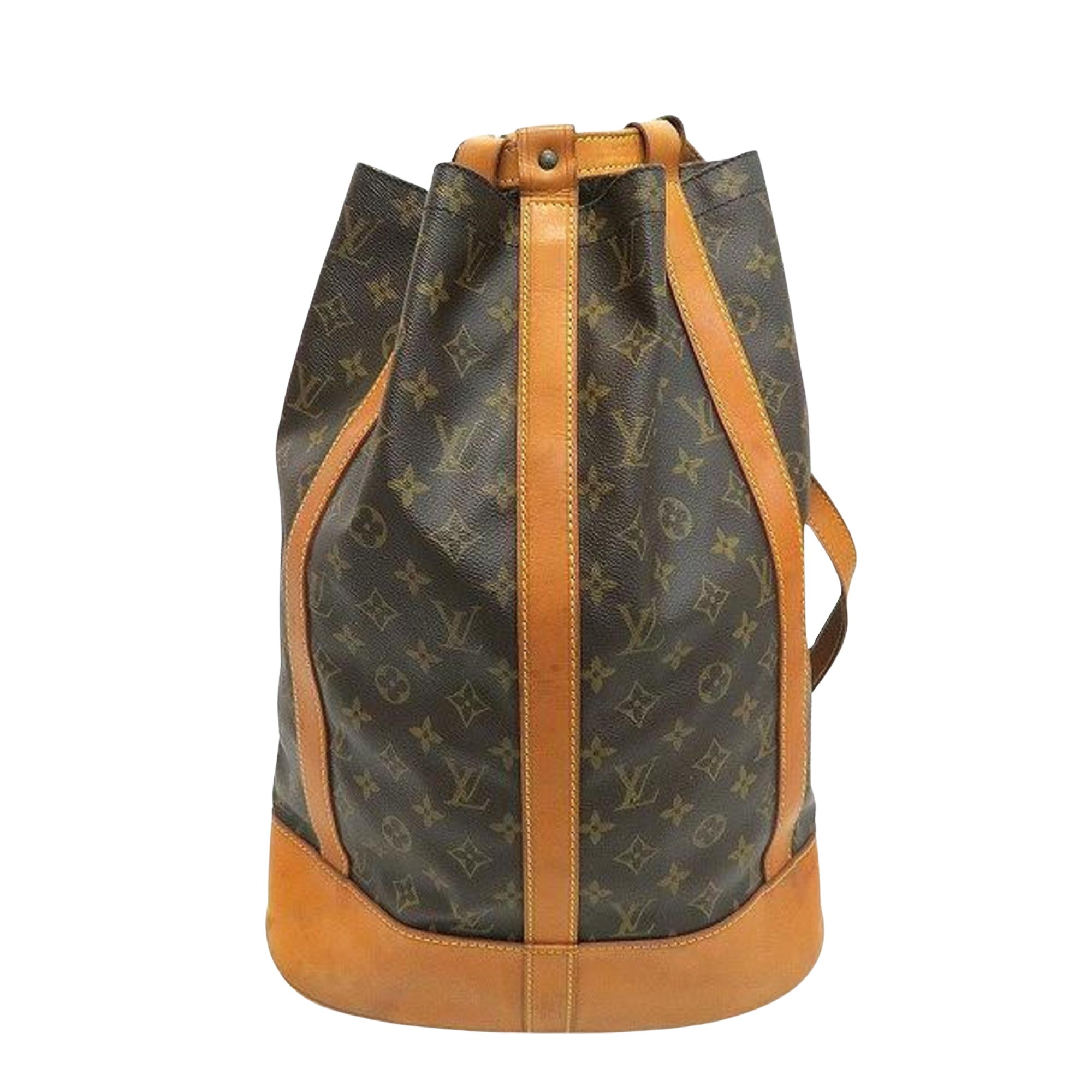 Louis Vuitton Randonnée Brown Canvas Backpack Bag