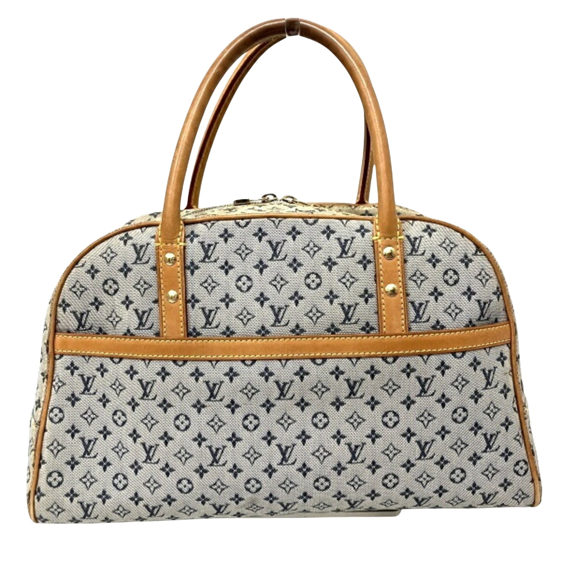 Louis Vuitton Marie Navy Canvas Travel Bag