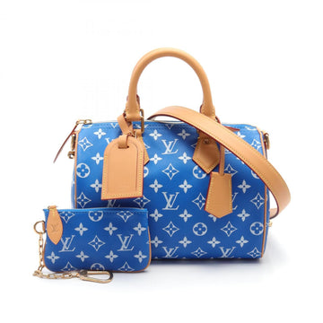 Louis Vuitton Speedy bandoulière 25 Blue Canvas Handbag 