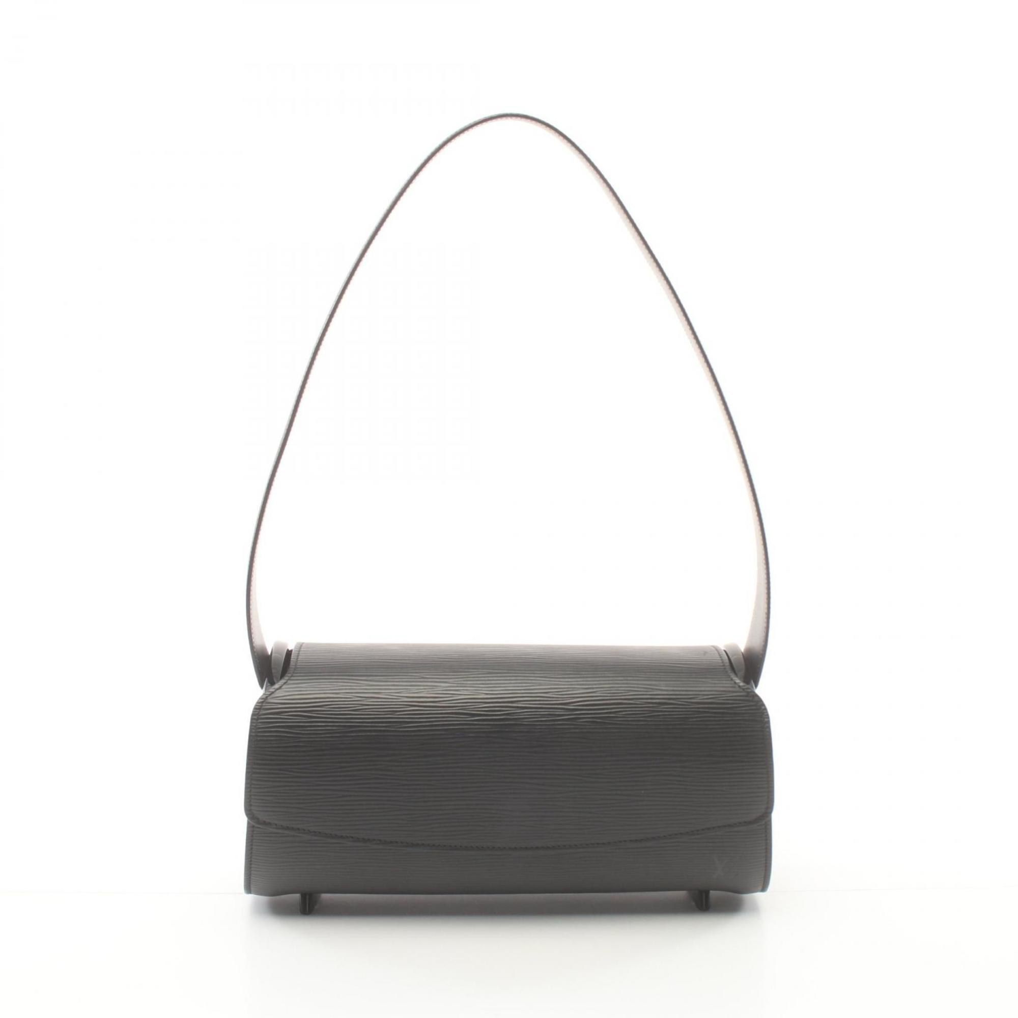 Louis Vuitton Nocturne Black Leather Shoulder Bag