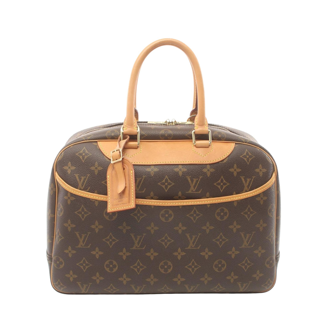 Louis Vuitton Deauville Brown Leather Handbag 