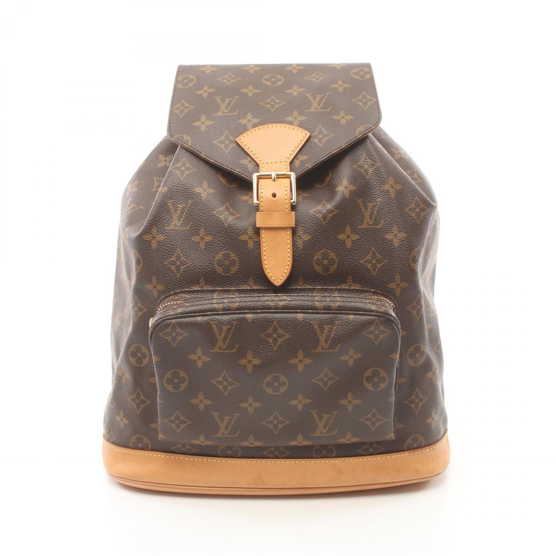 Louis Vuitton Montsouris GM Brown Canvas Backpack Bag