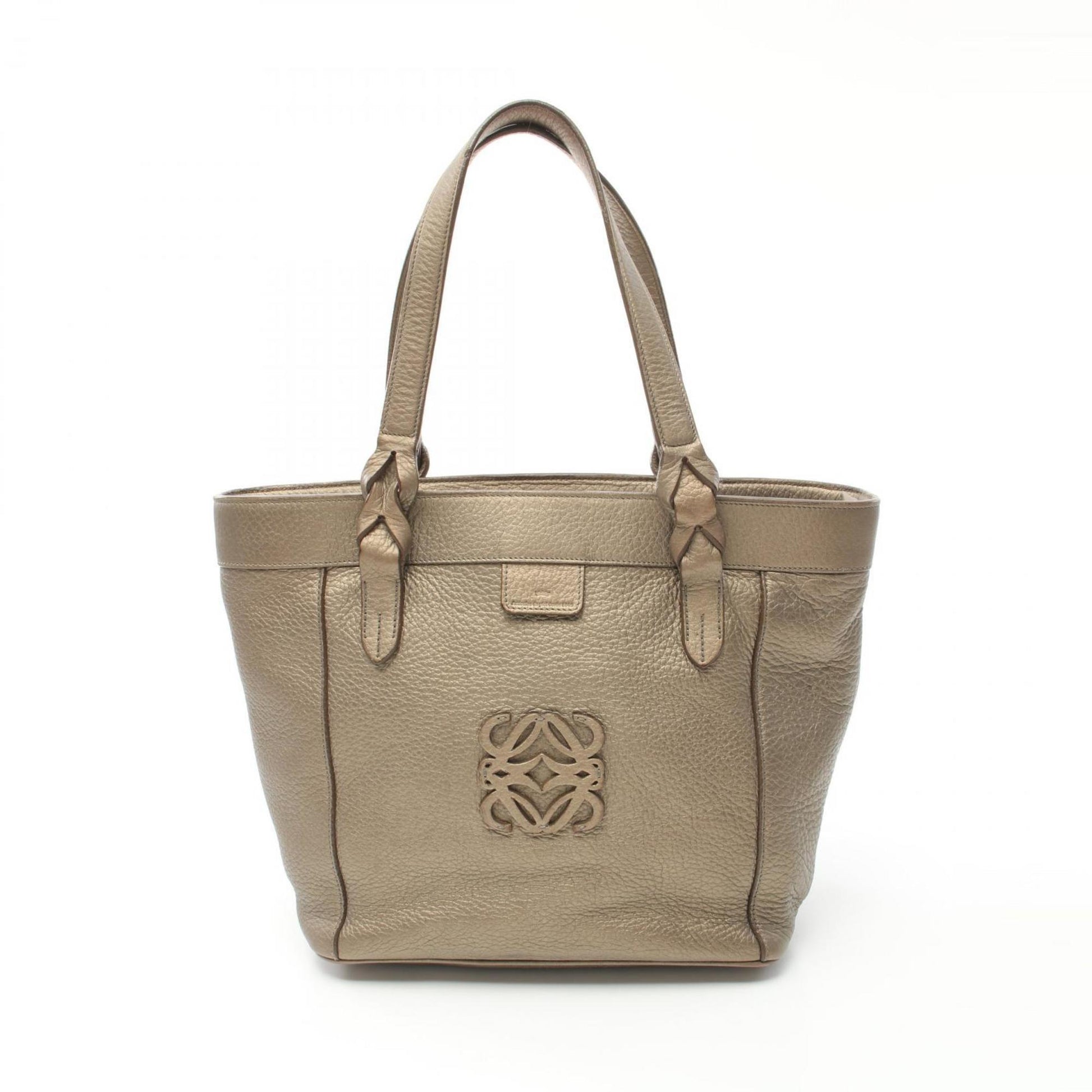 Loewe Fusta Beige Leather Tote Bag