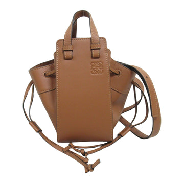 Loewe Hammock Brown Leather Shoulder Bag