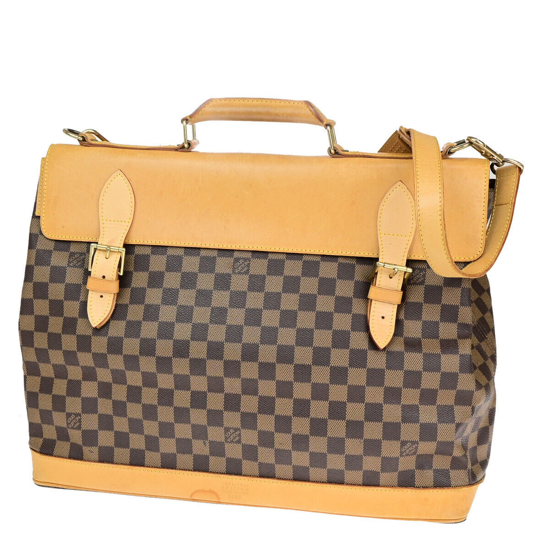 Louis Vuitton Clipper Brown Leather Handbag 