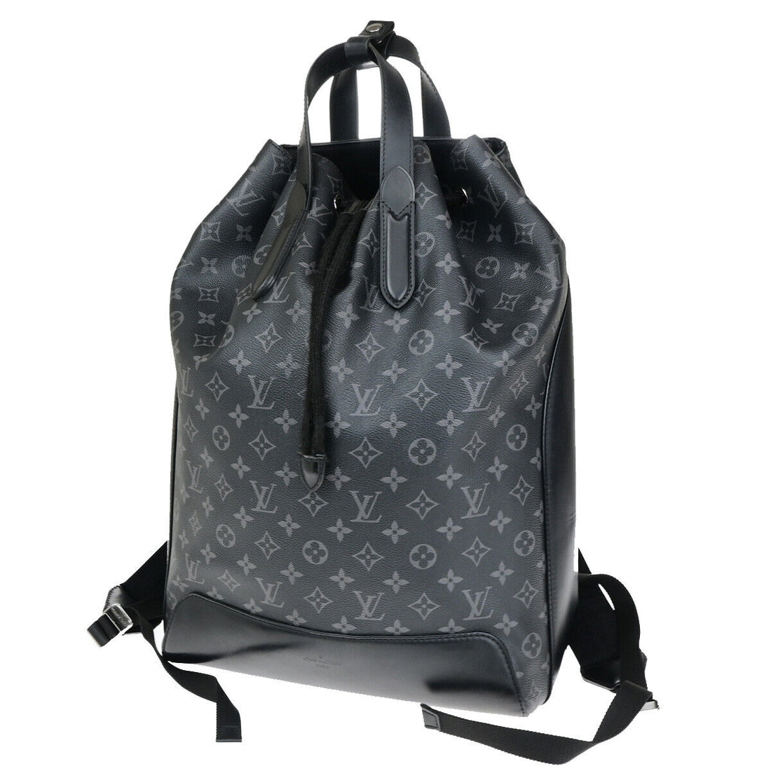 Louis Vuitton Explorer Grey Canvas Backpack Bag