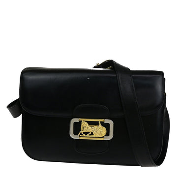 Céline Horse carriage Black Leather Handbag 