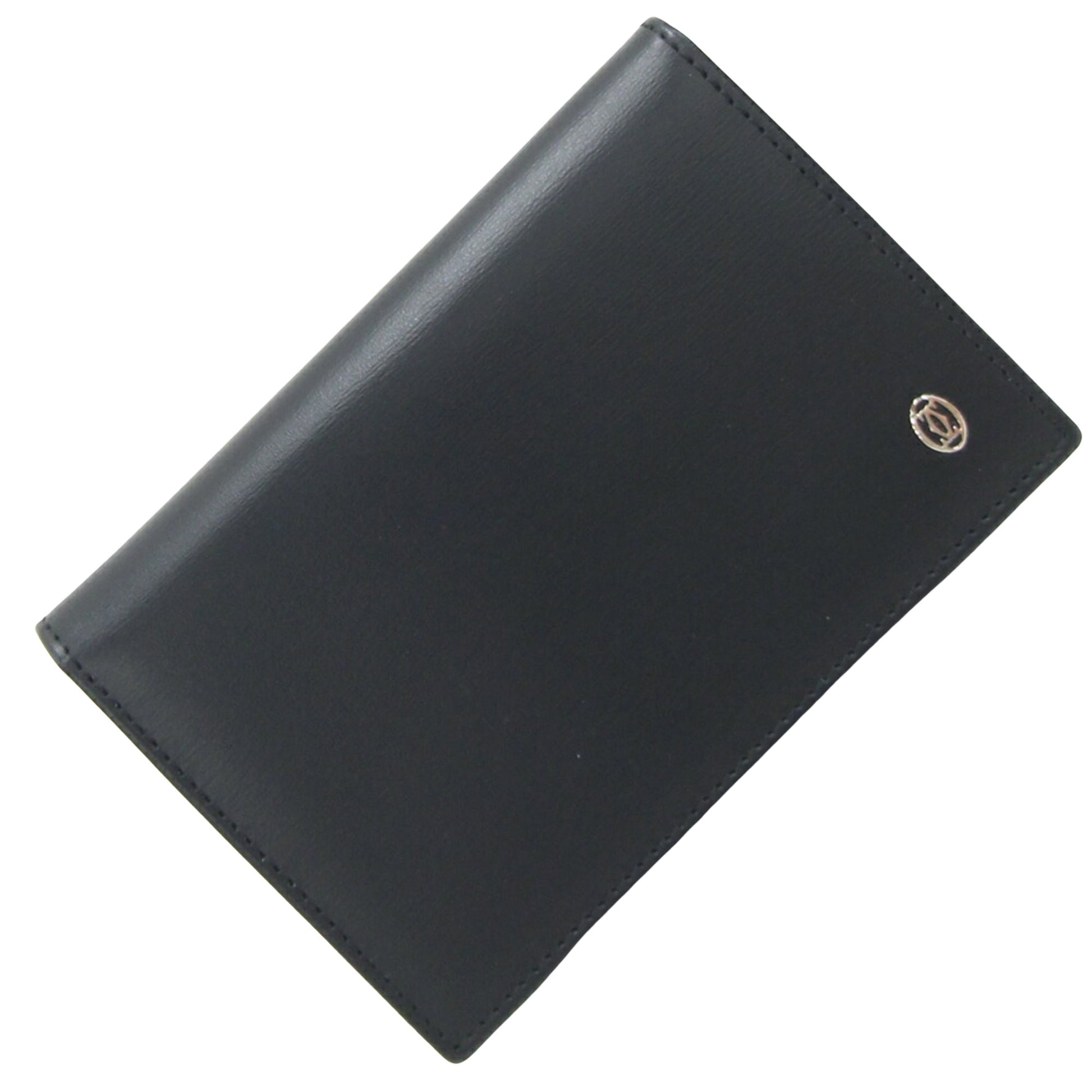 Cartier Must line Black Leather Wallet 